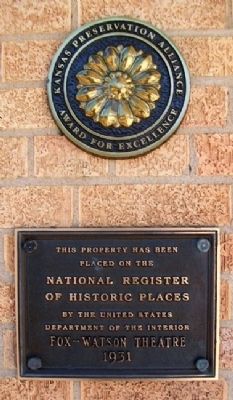 Fox-Watson Theatre NRHP Marker image. Click for full size.