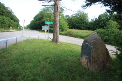 The Old Portage Road Marker image. Click for full size.