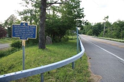 The Old Portage Road Marker image. Click for full size.