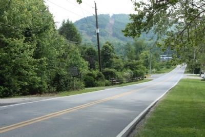 William Moore Marker, seen looking southbound, on Sand Hill Road (Route 3412) image. Click for full size.
