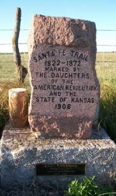 Santa Fe Trail Marker. Click for full size. Santa Fe Trail Marker image. Click for full size.