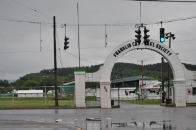 Franklin Co. Fairgrounds Main Gate today image. Click for full size.