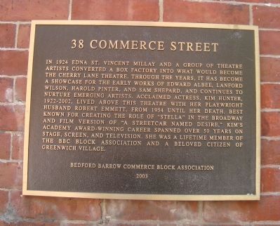 38 Commerce Street Marker image. Click for full size.