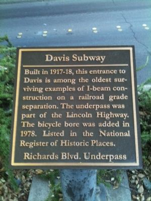 Davis Subway Marker image. Click for full size.
