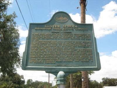 Glover School Marker image. Click for full size.