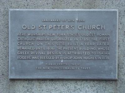 Old St. Peter’s Church Marker image. Click for full size.