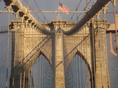The West Tower of the Brooklyn Bridge image. Click for full size.