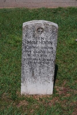 Ben McLendon Tombstone image. Click for full size.