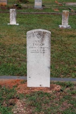 Will Taylor Tombstone image. Click for full size.