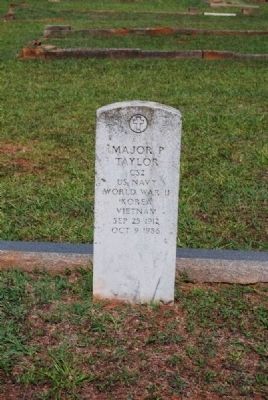 Major P. Taylor Tombstone image. Click for full size.
