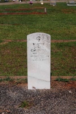 Walter James Caldwell Tombstone image. Click for full size.