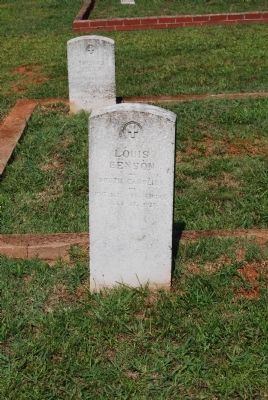 Louis Benson Tombstone image. Click for full size.