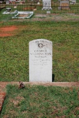George Washington Marion Tombstone image. Click for full size.