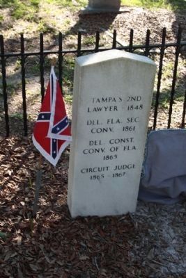 Oaklawn Cemetery, Capt. Gettis back side image. Click for full size.