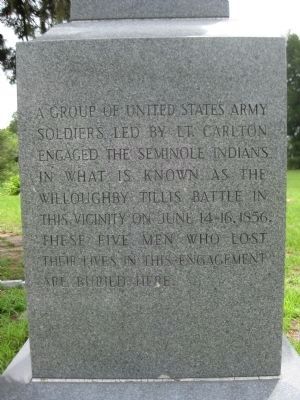 Willoughby Tillis Battle Monument image. Click for full size.