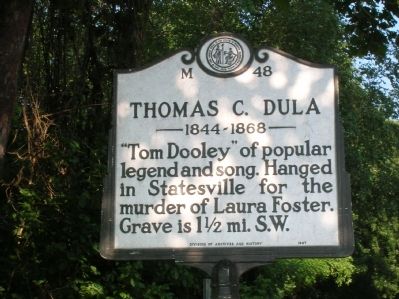 Thomas C. Dula Marker image. Click for full size.