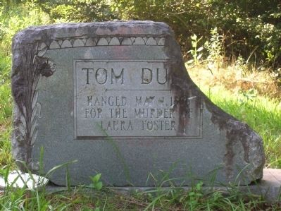 Thomas C. Dula Grave image. Click for full size.