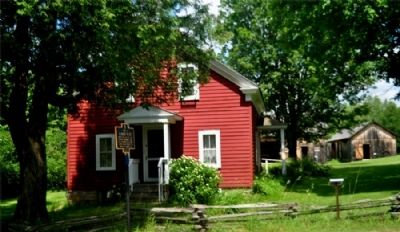 Almanzo Wilder House and Marker as seen from the road image. Click for full size.