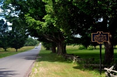 Almanzo Wilder Marker as seen facing North on Stacy Rd. image. Click for full size.
