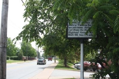 Olive Tilford Dargan Marker on westbound Haywood Road image. Click for full size.