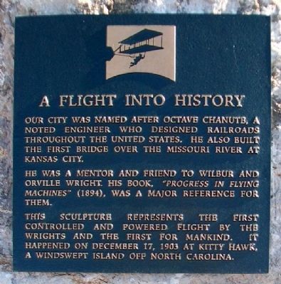 A Flight Into History Marker image. Click for full size.