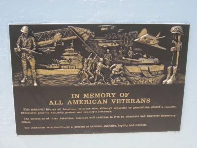 In Memory of All American Veterans Marker image. Click for full size.