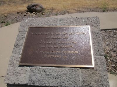 Mather Air Force Base Navigators Monument Marker 1. Click for full size. Mather Air Force Base Navigators Monument Marker 1 image. Click for full size.
