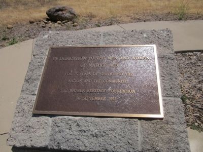 Mather Air Force Base Navigators Monument Marker 1 image. Click for full size.