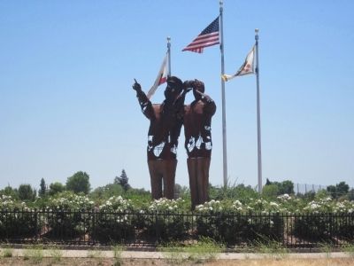 Mather Air Force Base Navigators Monument image. Click for full size.