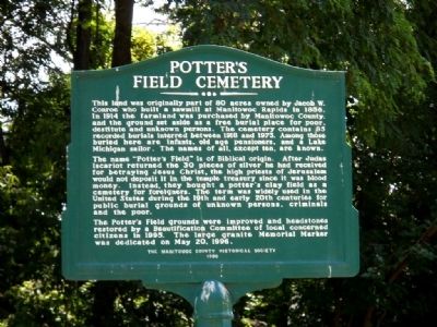 Potter's Field Cemetery Marker image. Click for full size.