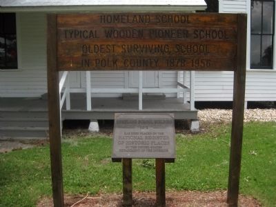 Homeland School Marker. Click for full size. Homeland School Marker image. Click for full size.