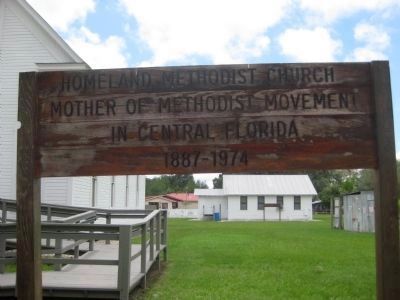 Park sign for Homeland Methodist Church image. Click for full size.