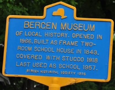 Bergen Museum Marker image. Click for full size.