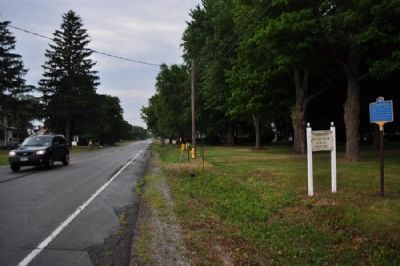 Bergen Museum Marker as seen facing North on 19 image. Click for full size.