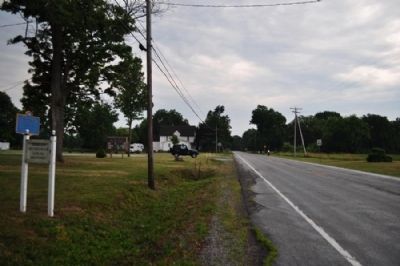 Bergen Museum Marker as seen facing South on 19 image. Click for full size.
