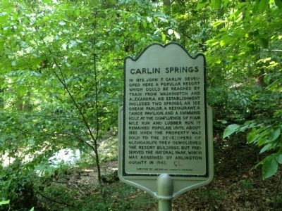 Carlin Springs Marker image. Click for full size.