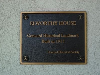 Elworthy House Marker image. Click for full size.
