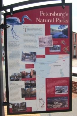 Petersburg’s Natural Parks Marker image. Click for full size.