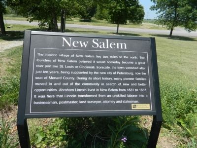 New Salem Marker image. Click for full size.