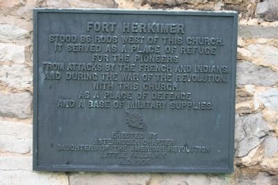Fort Herkimer Marker. Click for full size. Fort Herkimer Marker image. Click for full size.