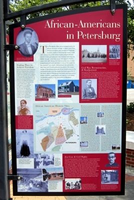 African-Americans in Petersburg Marker image. Click for full size.
