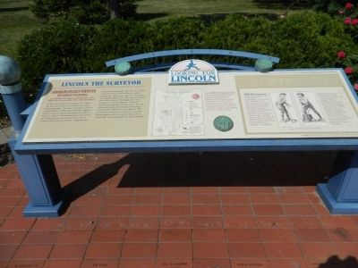 Lincoln the Surveyor Marker. Click for full size. Lincoln the Surveyor Marker image. Click for full size.
