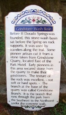 Grindstone Wash Basin Marker image. Click for full size.