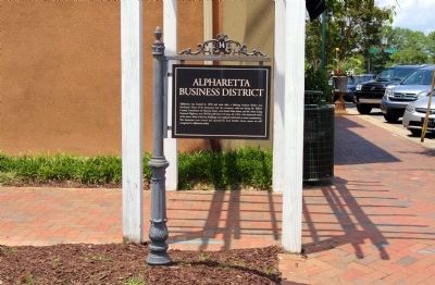 Alpharetta Business District Marker image. Click for full size.