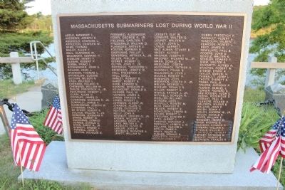 Massachusetts Submariners Lost During World War II image. Click for full size.