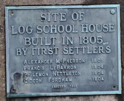 Site of Log School House Marker image. Click for full size.