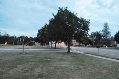 Town of LeRoy Marker as seen facing West image. Click for full size.