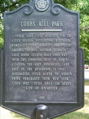 Cobbs Hill Park Marker street side image. Click for full size.