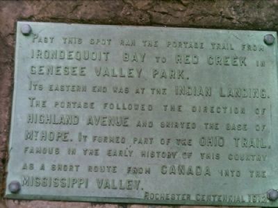 Portage Trail Marker image. Click for full size.