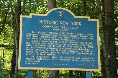 Johnson Hall - 1763 Marker image. Click for full size.